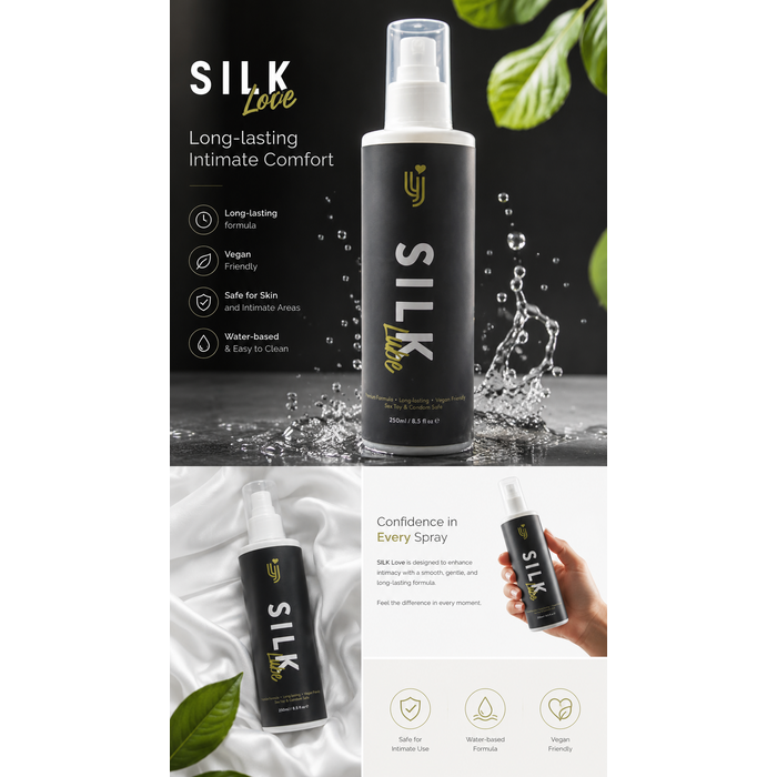 Lubrifiant Intim Silk Hybrid, Loving Joy, 250ml